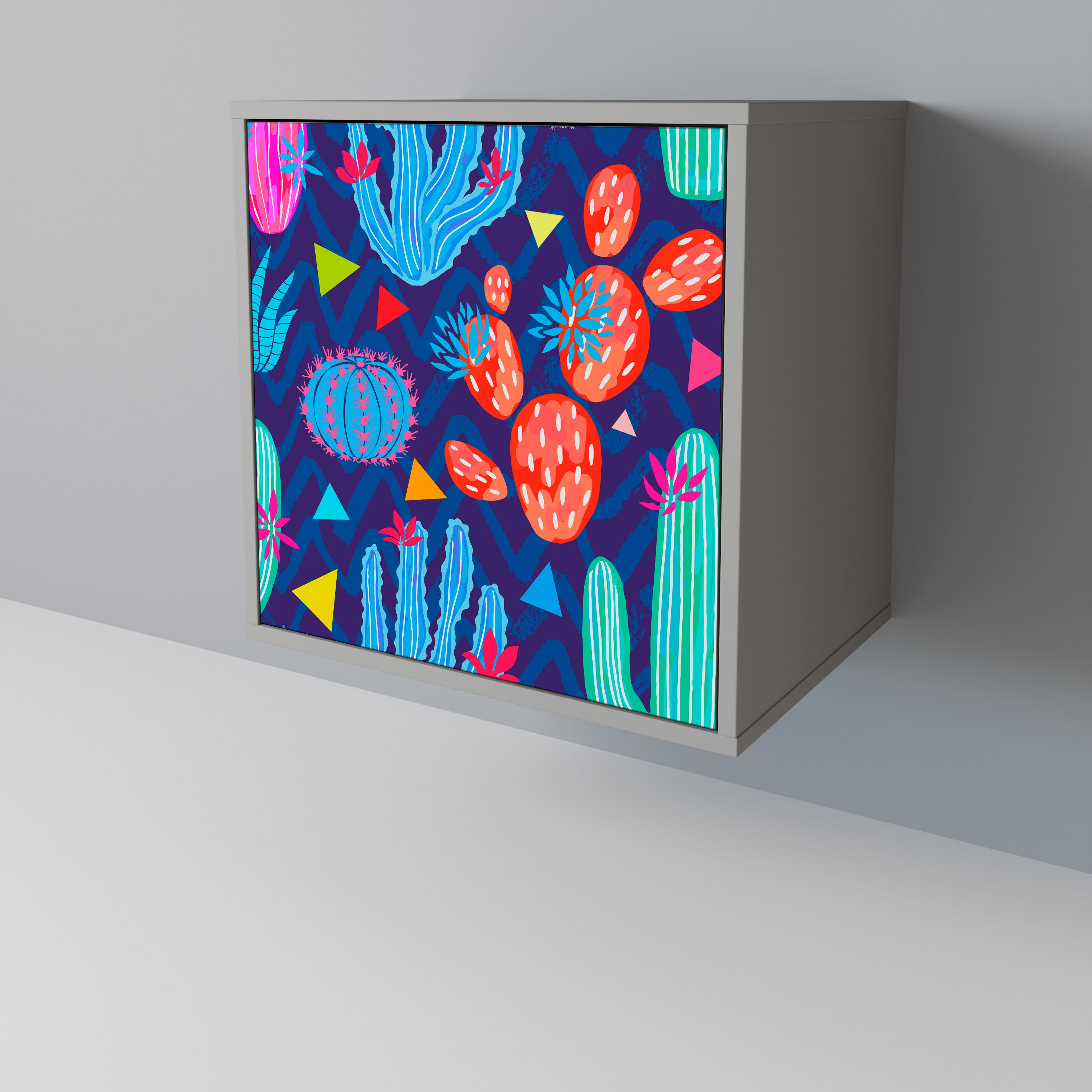 CACTUS VIBES skänk med 1 dörr