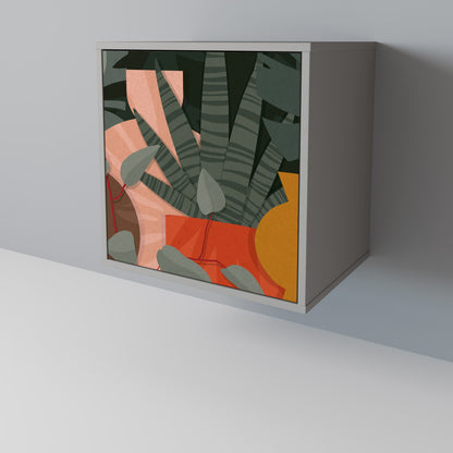 TROPICAL COMPOSITION Skänk med en dörr