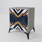 ARTFUL GEOMETRY 1-Door Sideboard in Grey Finish
