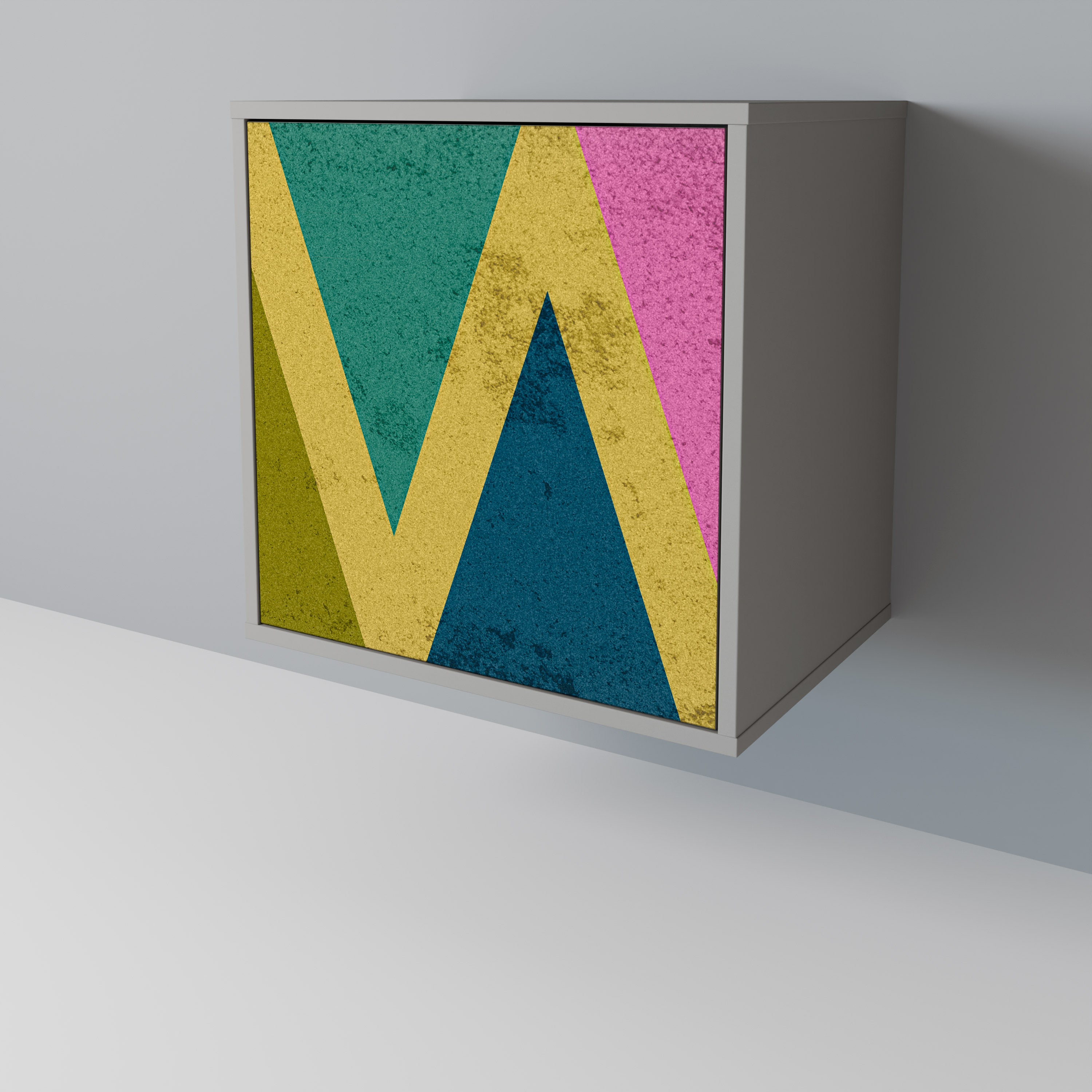 COLORFUL TRIANGLES 1-Door Sideboard