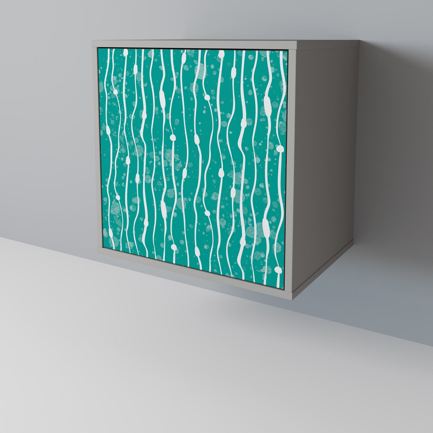 TURQUOISE RAIN Skänk med en dörr
