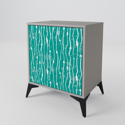 TURQUOISE RAIN Skänk med en dörr