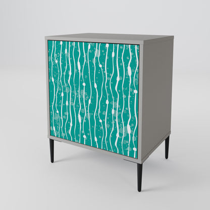 TURQUOISE RAIN Skänk med en dörr