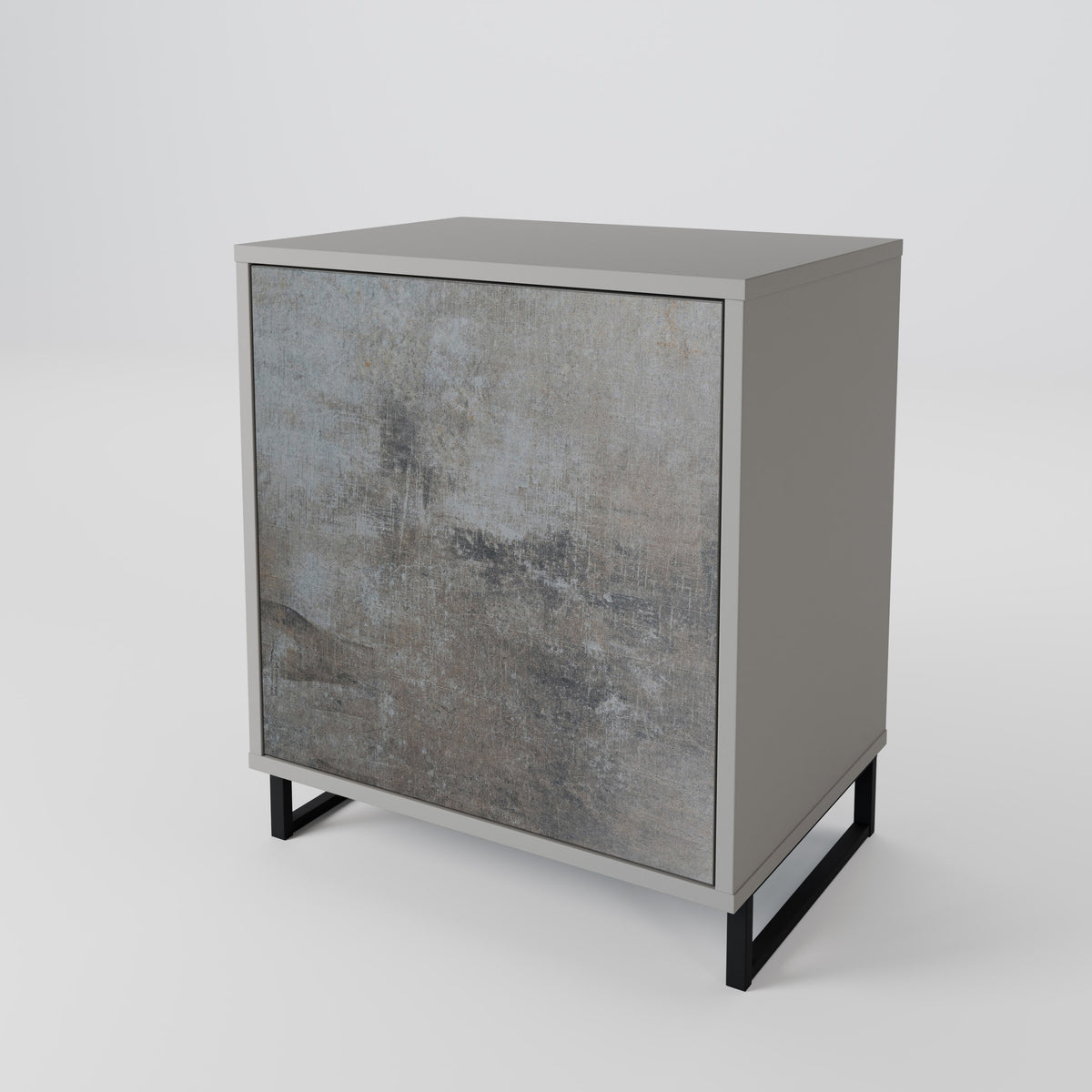 CONCRETE WALL Skänk med en dörr