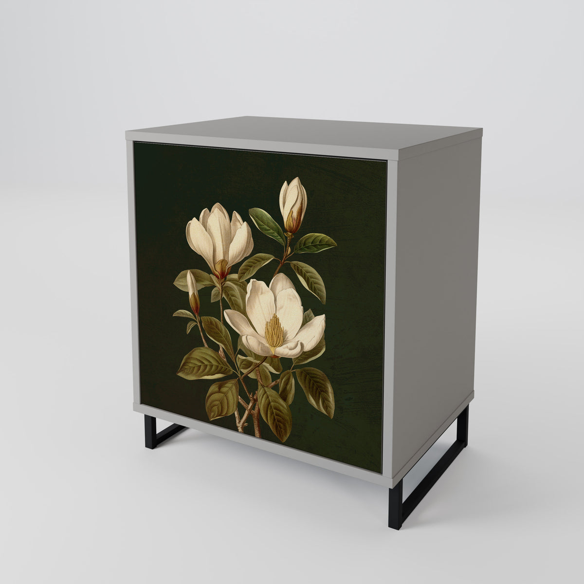 FLORAL NOIR Skänk med en dörr