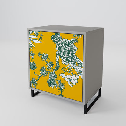 YELLOW CHINOISERIE Skänk med en dörr