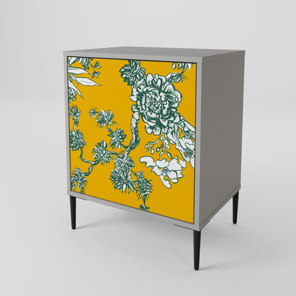 YELLOW CHINOISERIE Skänk med en dörr