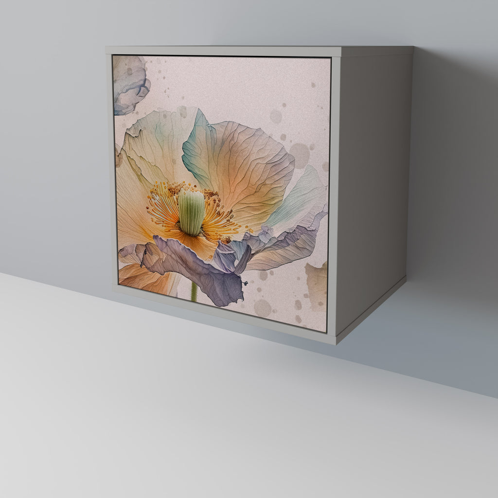 SOFTEN POPPY skänk med 1 dörr i grå finish