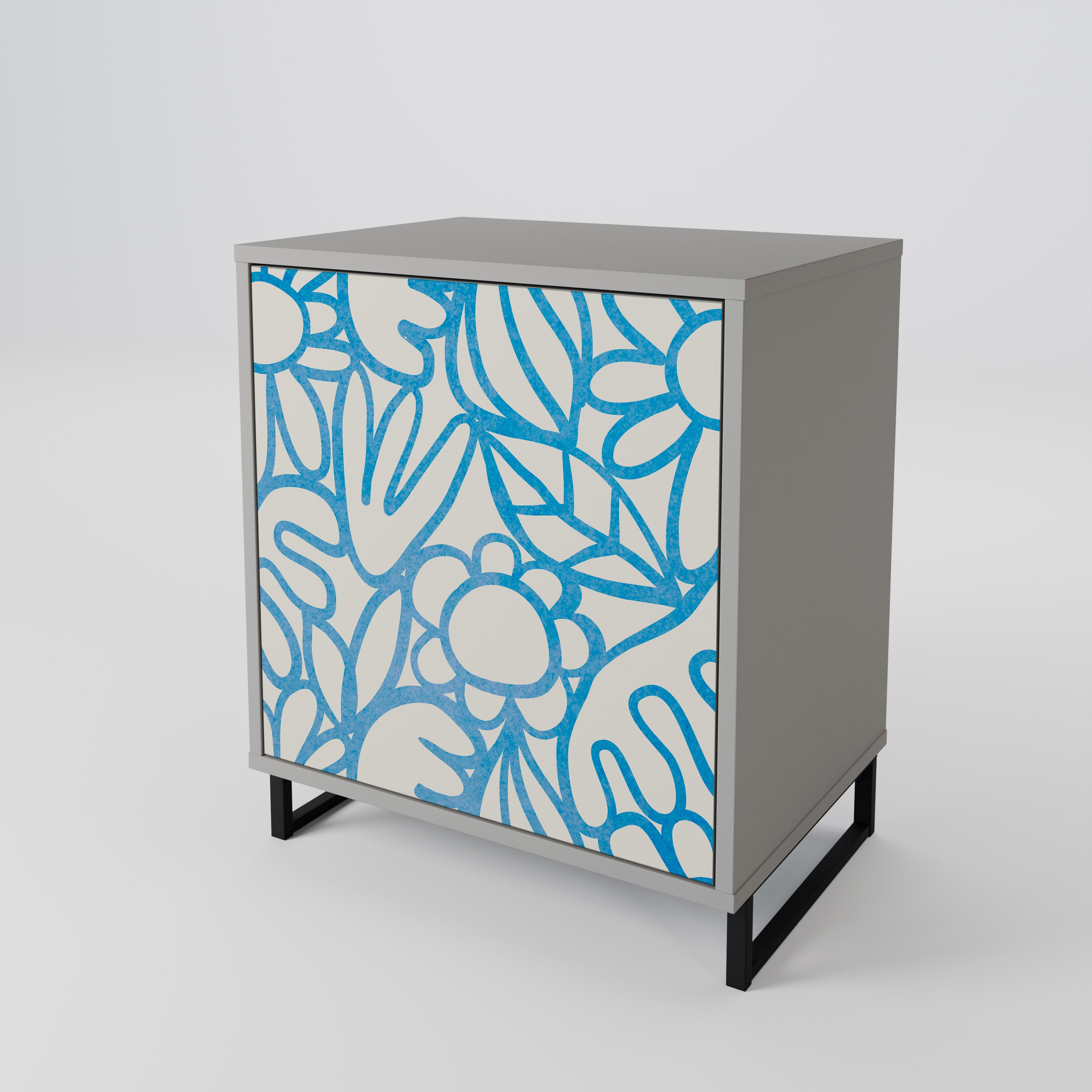 BLOOMY MORNING 1-Door Sideboard
