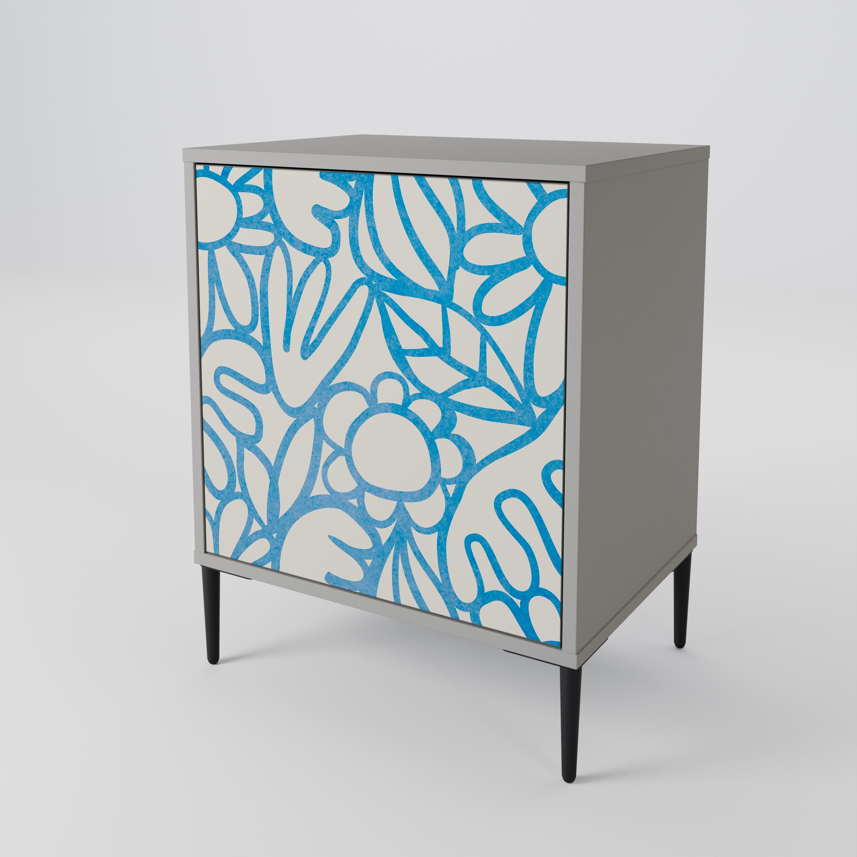 BLOOMY MORNING 1-Door Sideboard