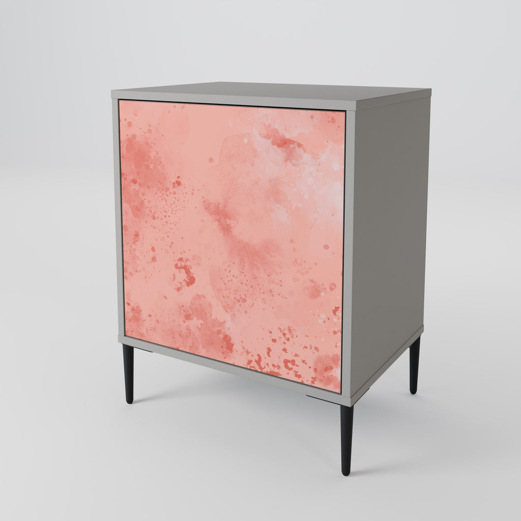 CRANE DANCE skänk med 1 dörr i grå finish