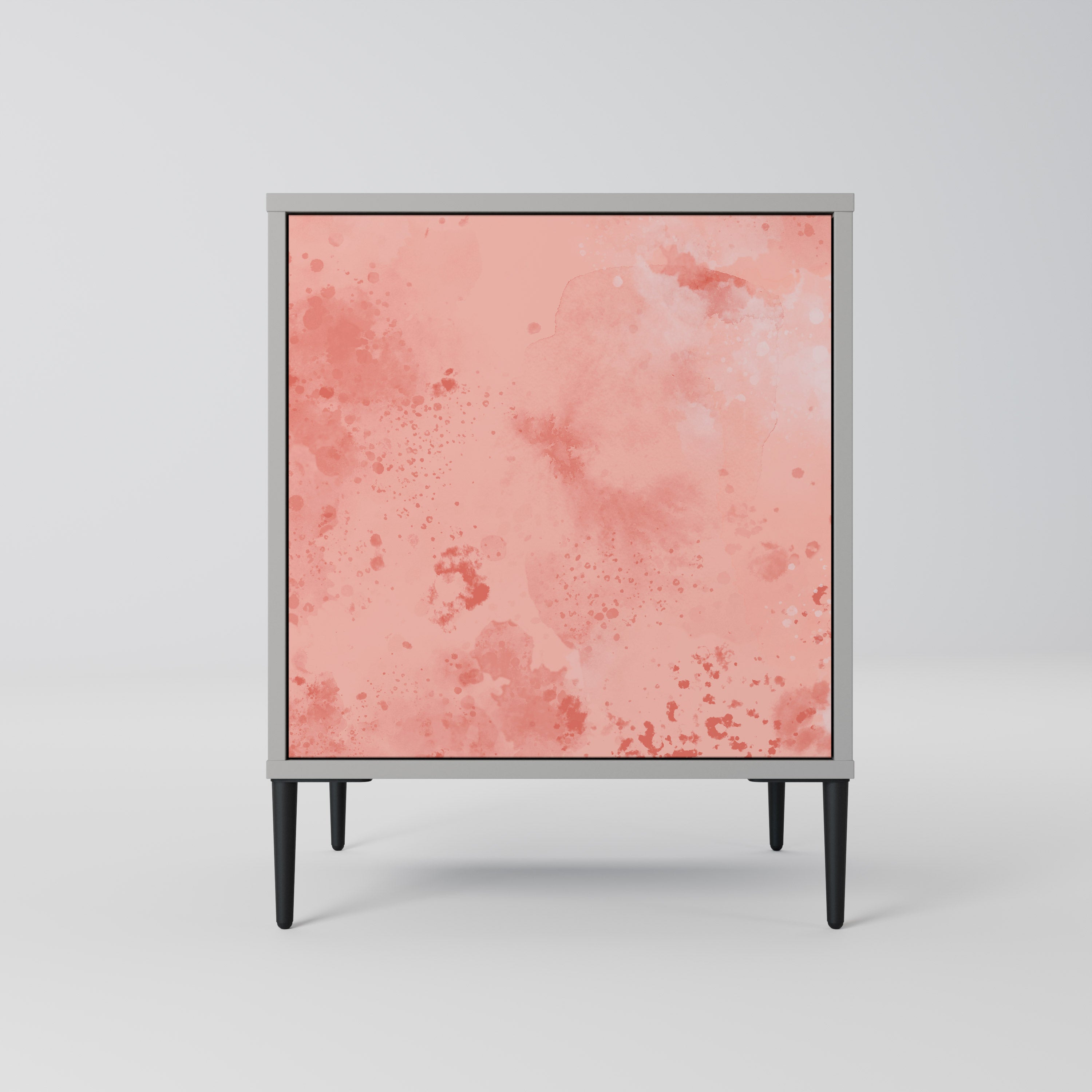 CRANE DANCE skänk med 1 dörr i grå finish