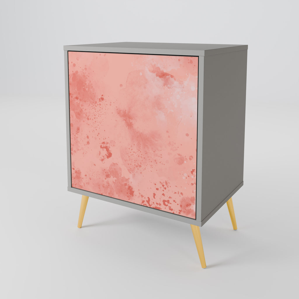 CRANE DANCE skänk med 1 dörr i grå finish