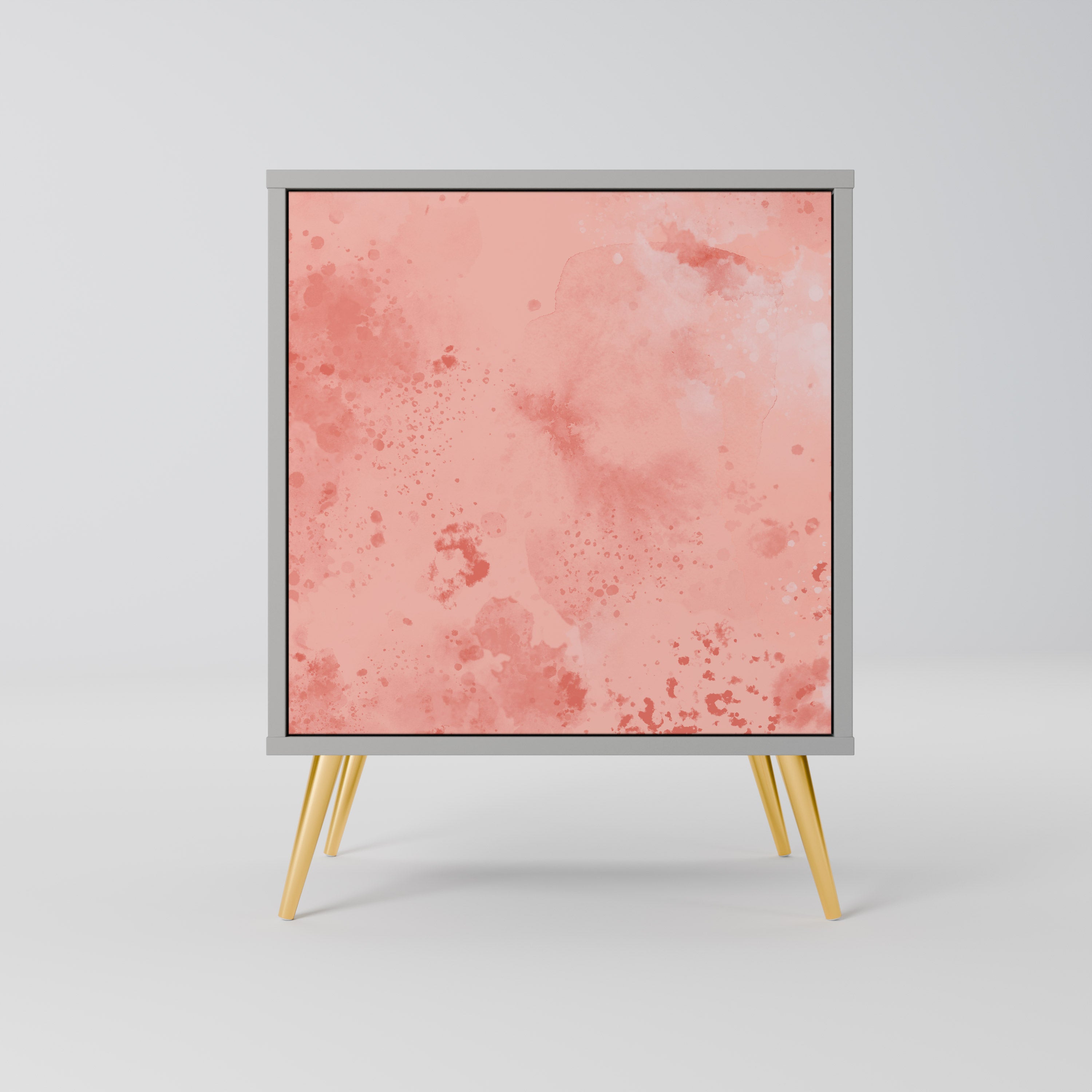 CRANE DANCE skänk med 1 dörr i grå finish