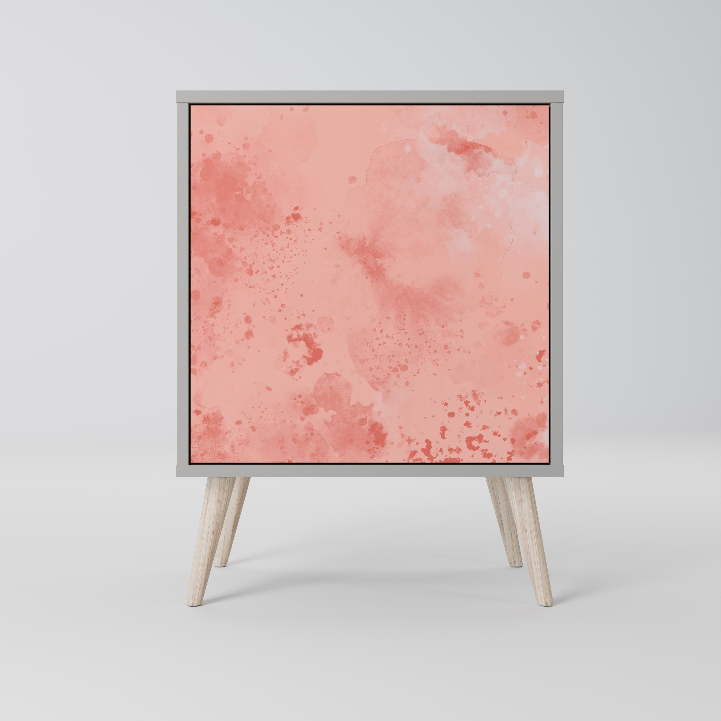 CRANE DANCE skänk med 1 dörr i grå finish