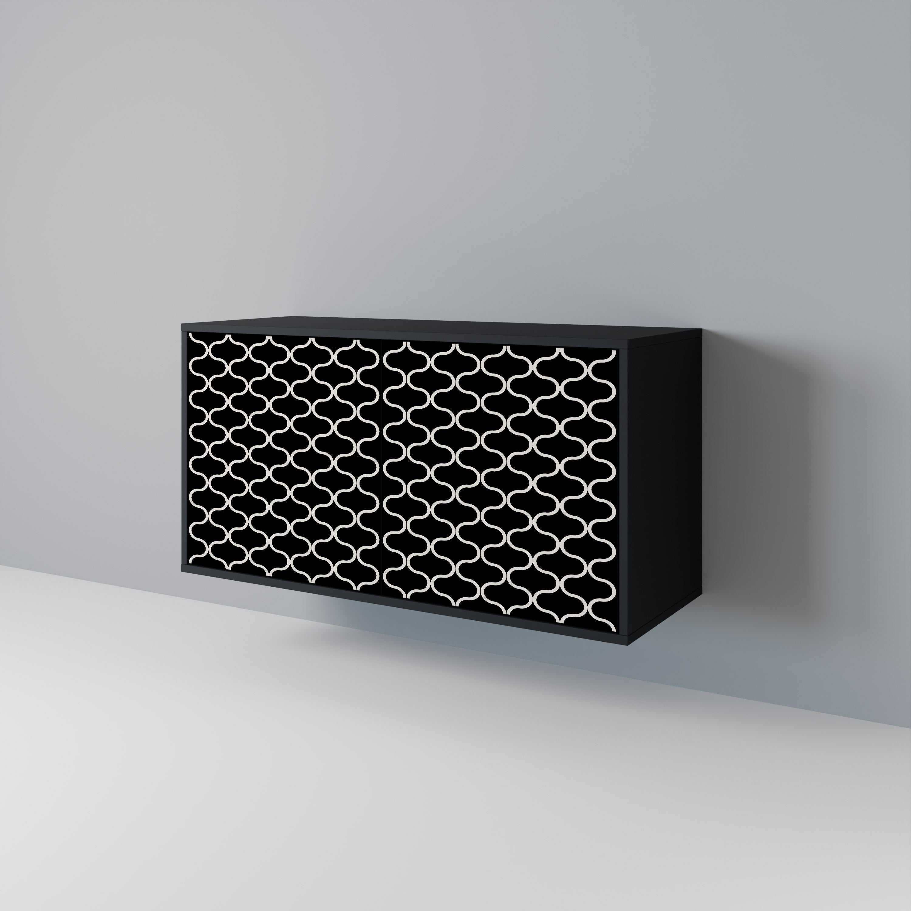 TESSELATED BLACKNESS 2-Door Sideboard