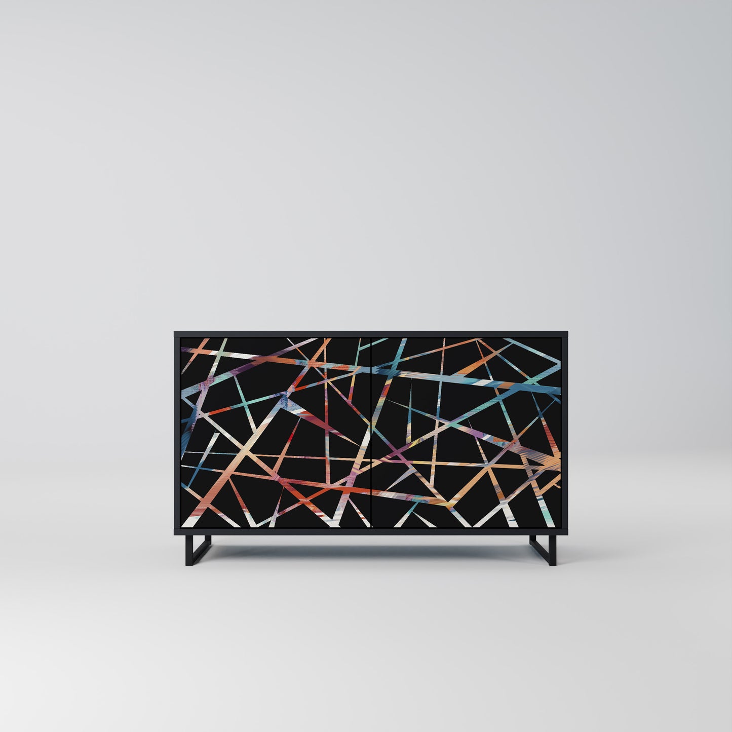 POLYGON VERVE 2-Door Sideboard in Black Finish