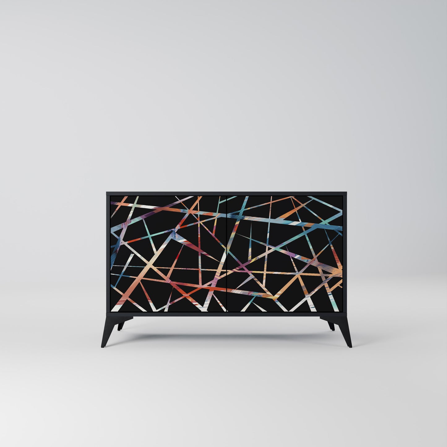 POLYGON VERVE 2-Door Sideboard in Black Finish
