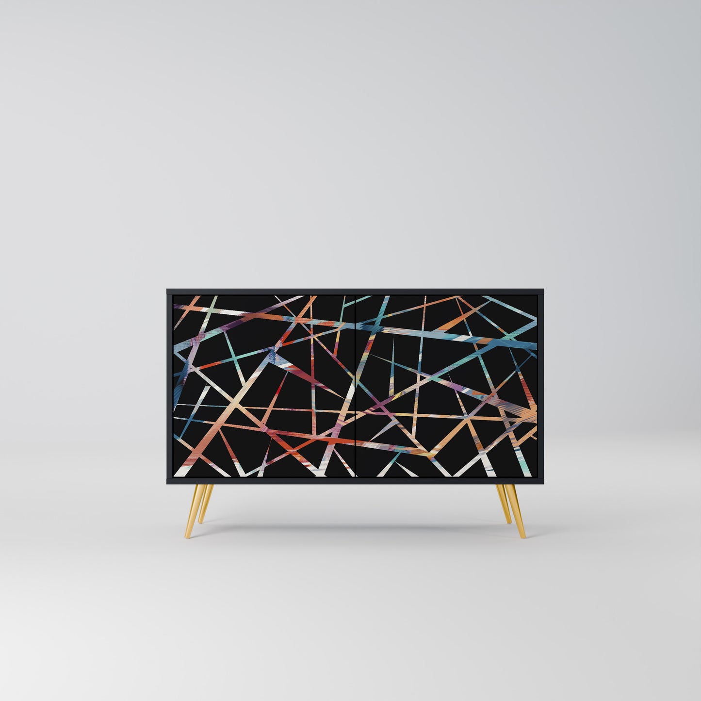 POLYGON VERVE 2-Door Sideboard in Black Finish