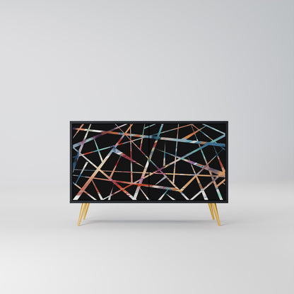 POLYGON VERVE 2-Door Sideboard in Black Finish