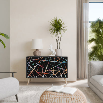 POLYGON VERVE 2-Door Sideboard in Black Finish