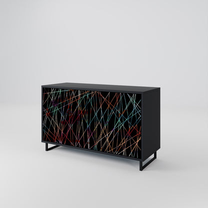 LUMINOUS SNARE 2-dörrars skänk i svart finish