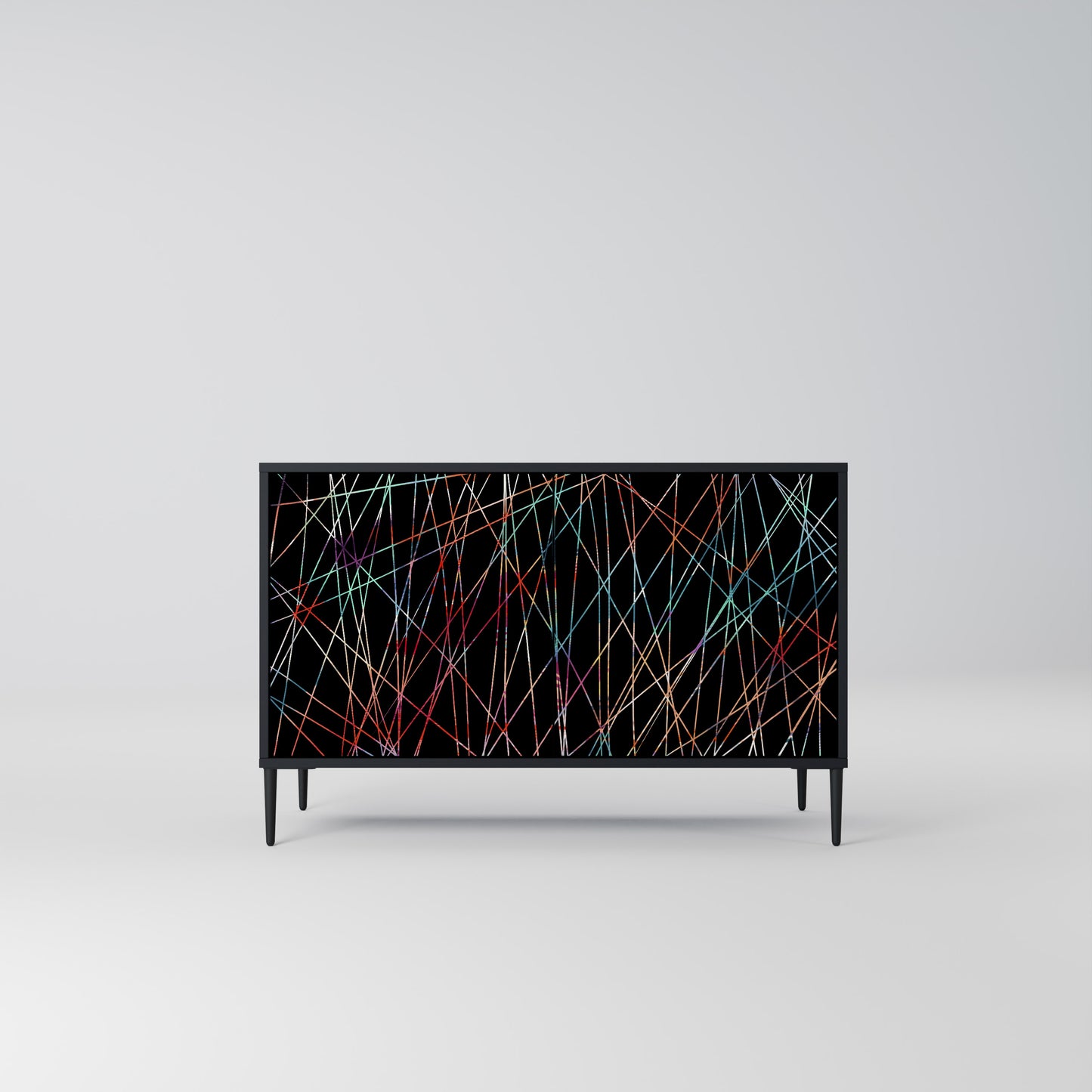 LUMINOUS SNARE 2-dörrars skänk i svart finish