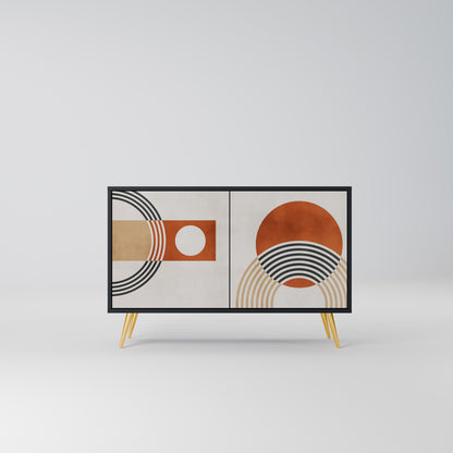 SPACE AROUND 2-Door Sideboard in Black Finish