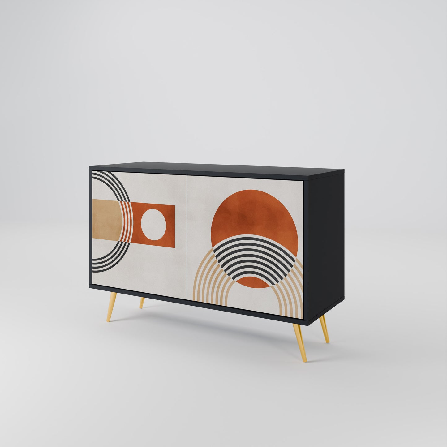 SPACE AROUND 2-Door Sideboard in Black Finish