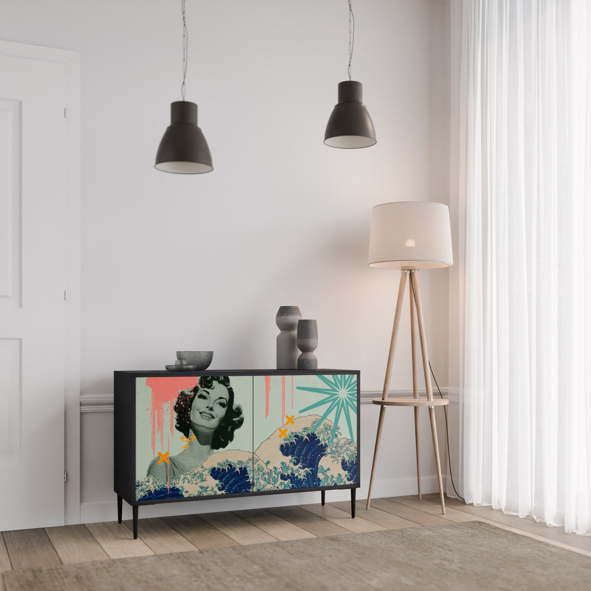 KANAGAWA BEAUTY 2-Door Sideboard
