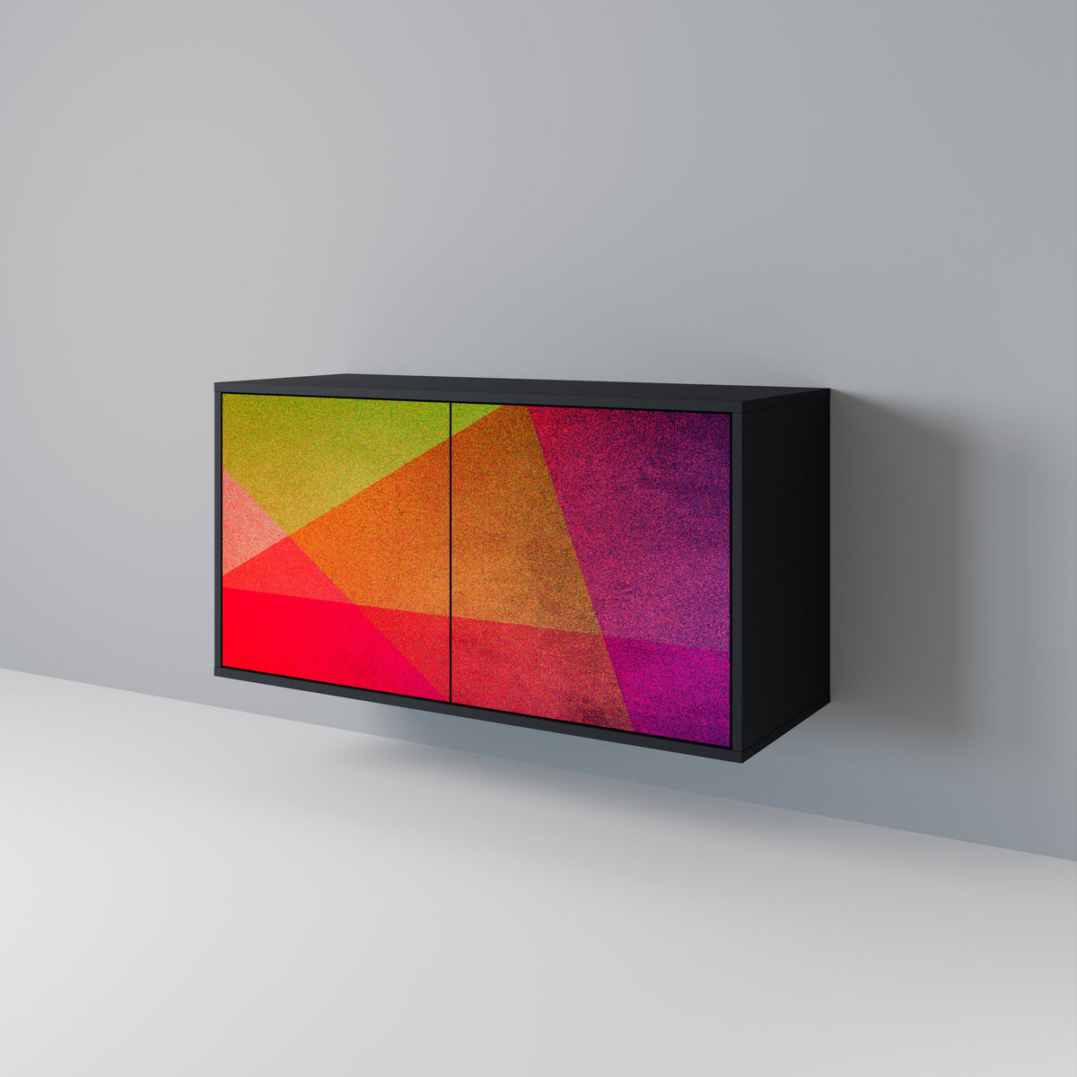 VIVID GEOMETRY Skänk med två dörrar