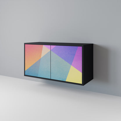 BRIGHT GEOMETRY Skänk med två dörrar