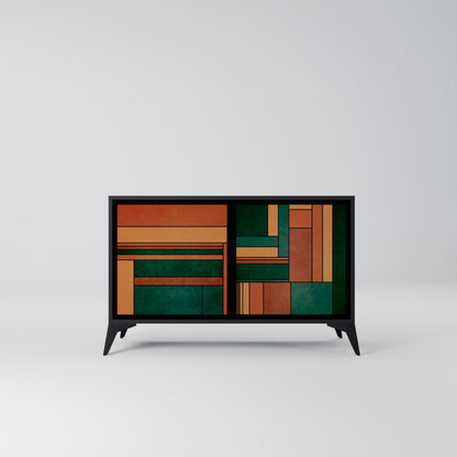 EARTHY FIGURES 2-dörrars skänk i svart finish