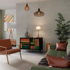 EARTHY FIGURES Skänk med två dörrar