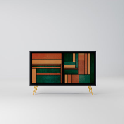 EARTHY FIGURES 2-dörrars skänk i svart finish