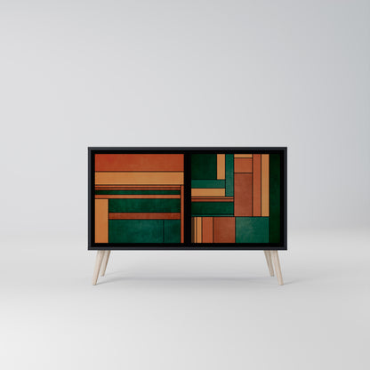 EARTHY FIGURES 2-dörrars skänk i svart finish