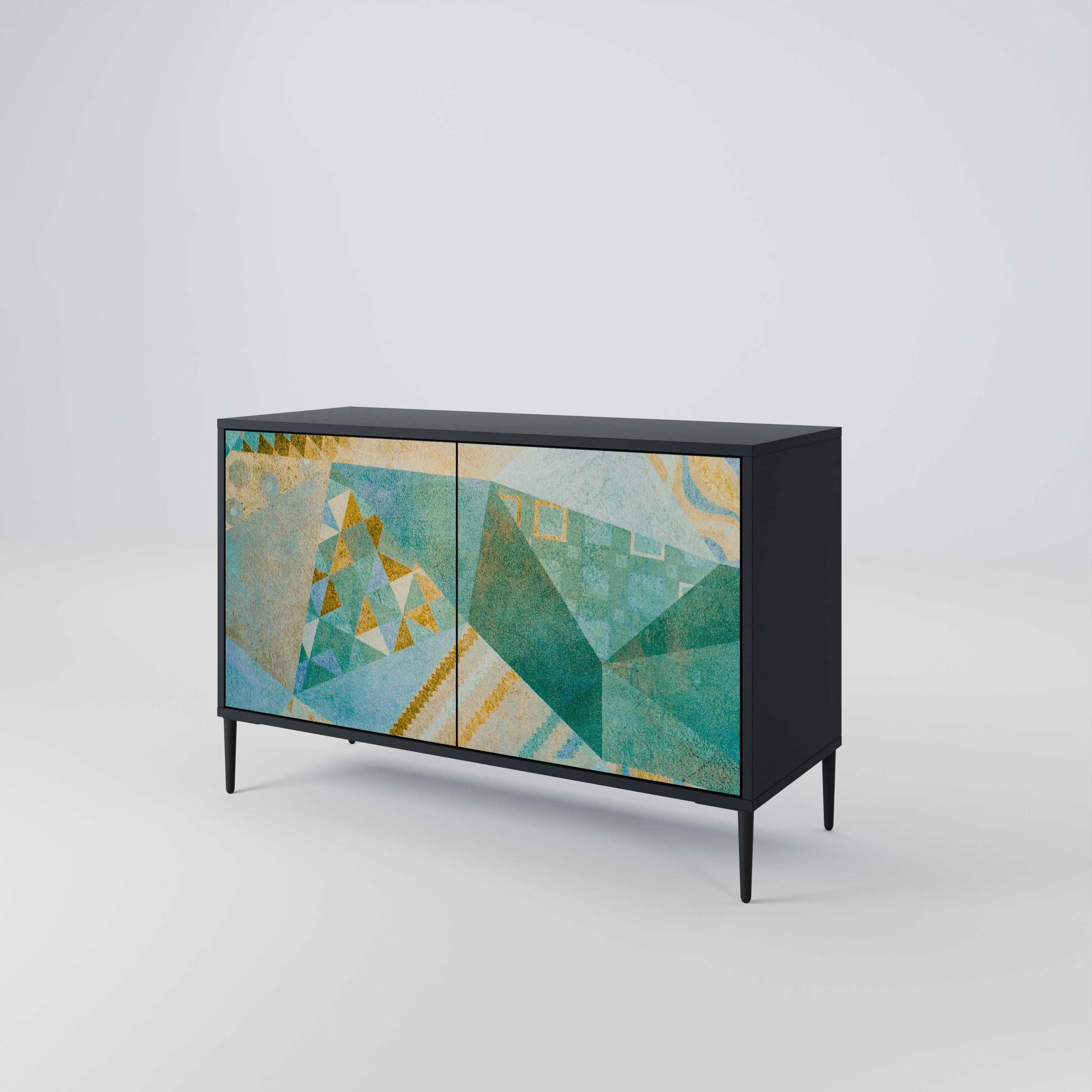 SPECTRUM SPLENDOR 2-dörrars skänk i svart finish