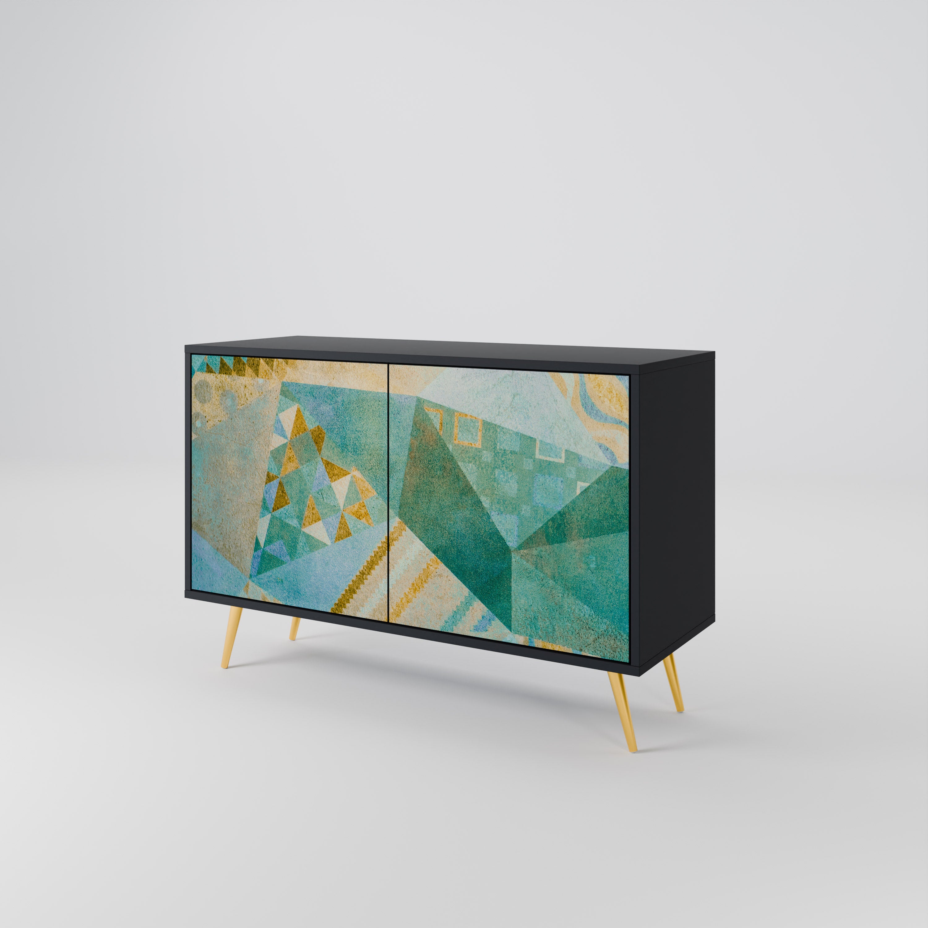 SPECTRUM SPLENDOR 2-dörrars skänk i svart finish