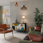 ABSTRAKTA ANSIKTEN 2-dörrars skänk