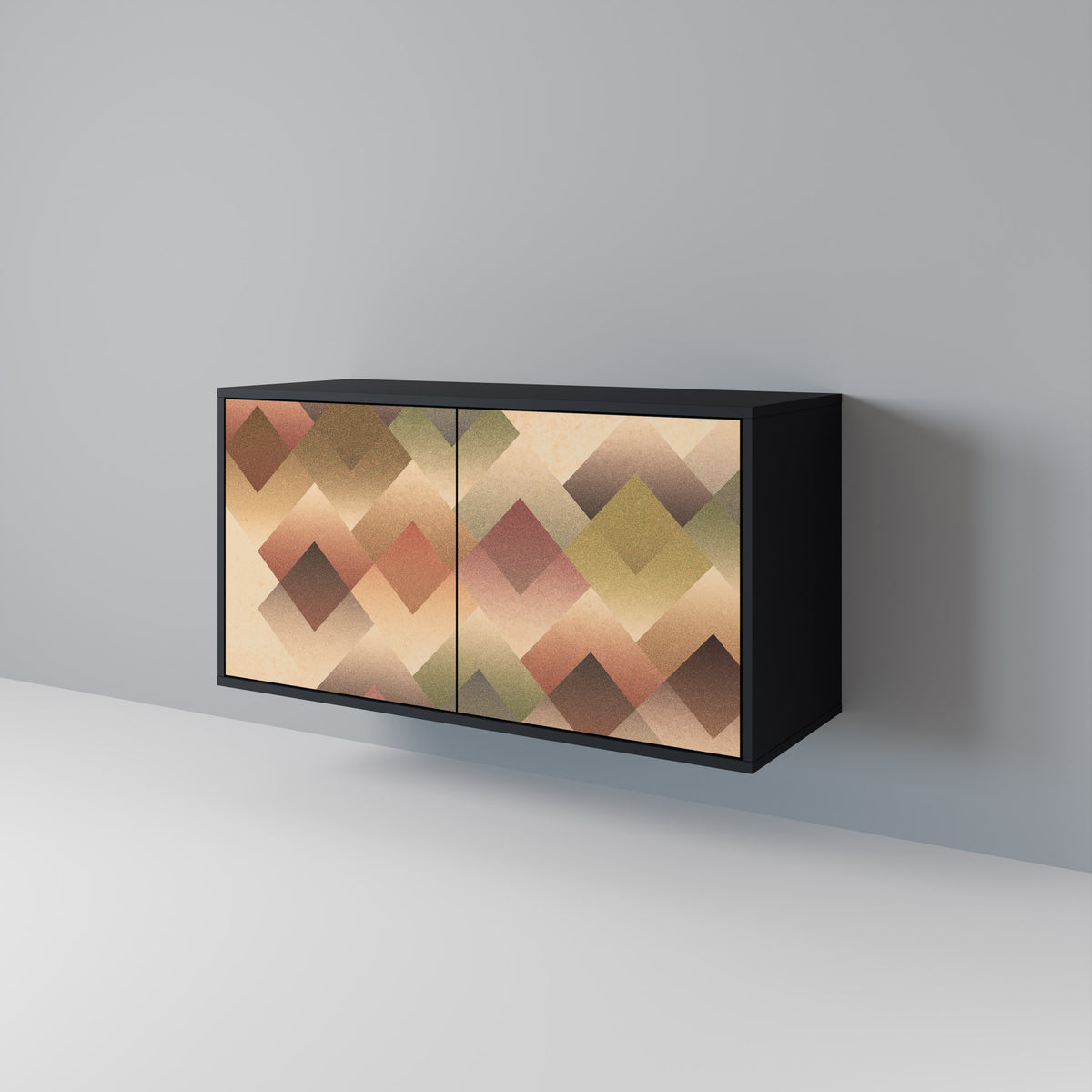 GEOMETRIC FUSION Skänk med två dörrar