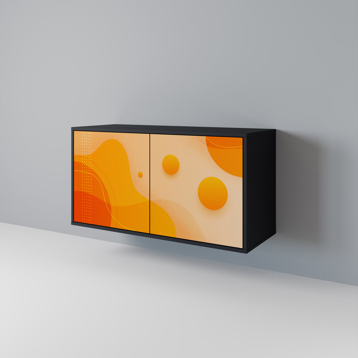 ORANGE ARRANGEMENT Skänk med två dörrar