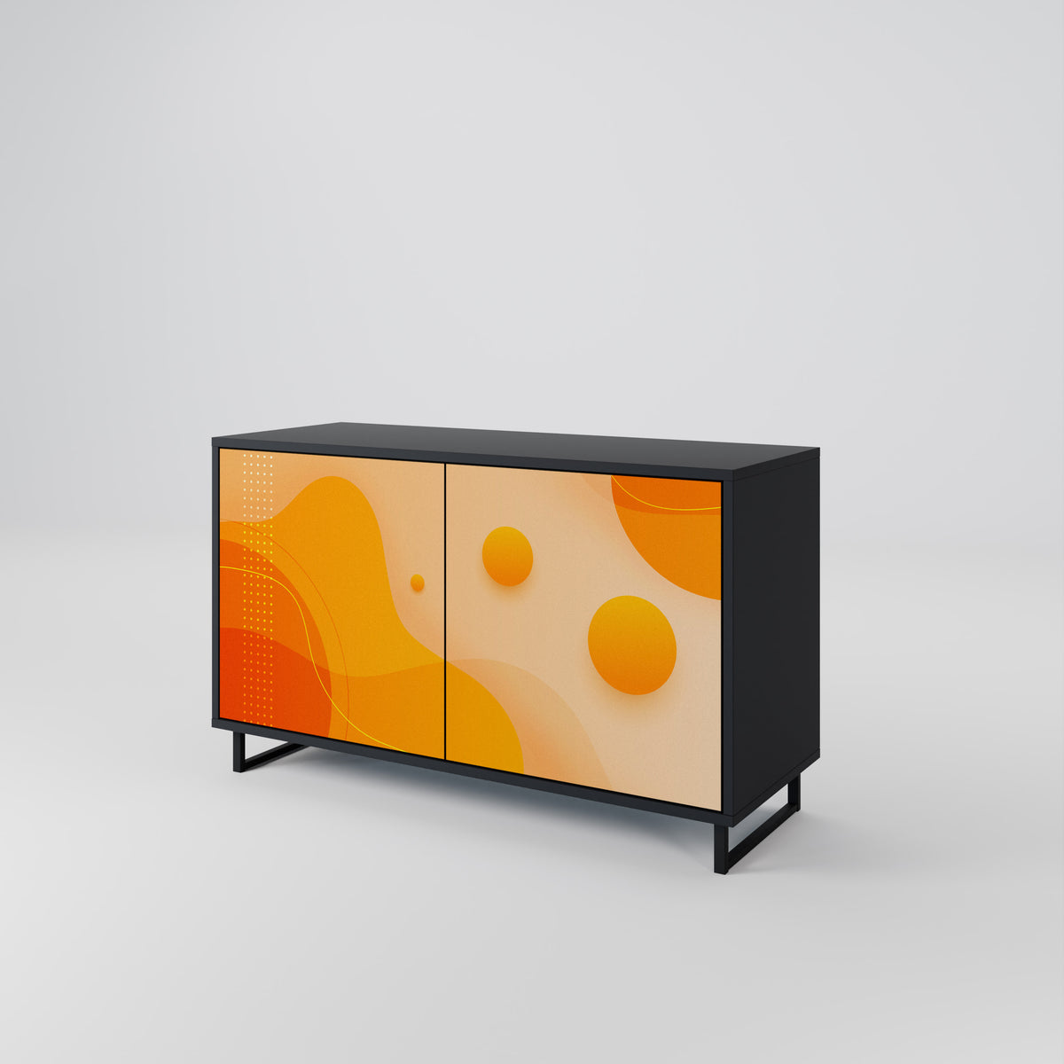 ORANGE ARRANGEMENT Skänk med två dörrar