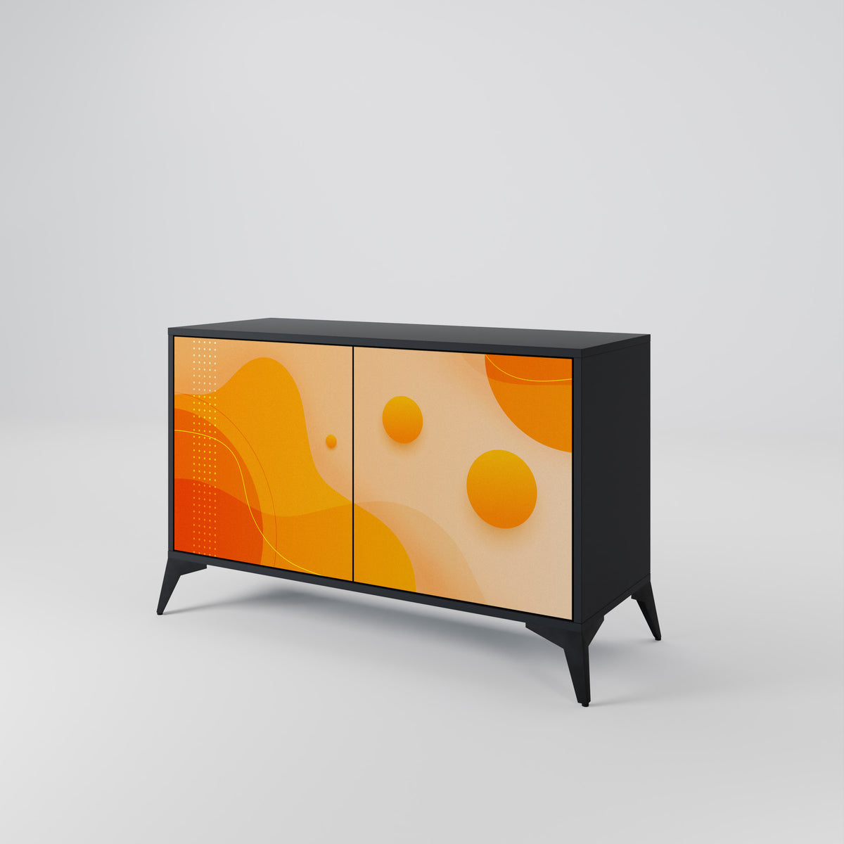 ORANGE ARRANGEMENT Skänk med två dörrar