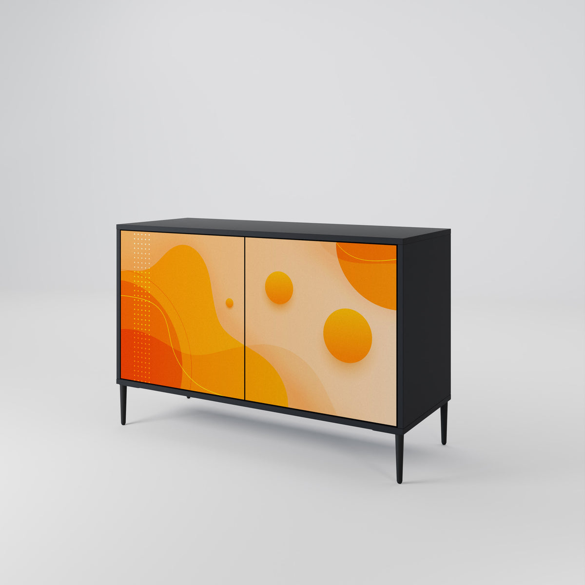 ORANGE ARRANGEMENT Skänk med två dörrar