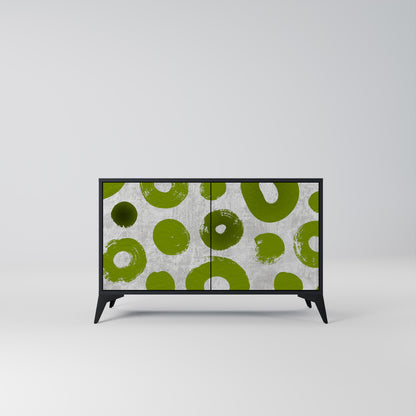 GREEN RHAPSODY 2-dörrars skänk i svart finish