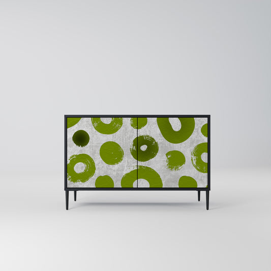 GREEN RHAPSODY 2-dörrars skänk i svart finish