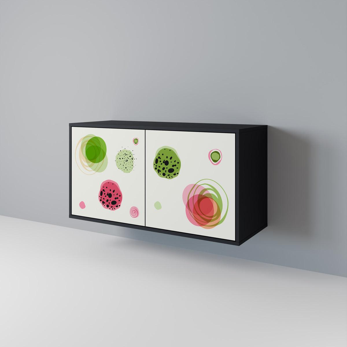 COLORFUL COSMOS Skänk med två dörrar