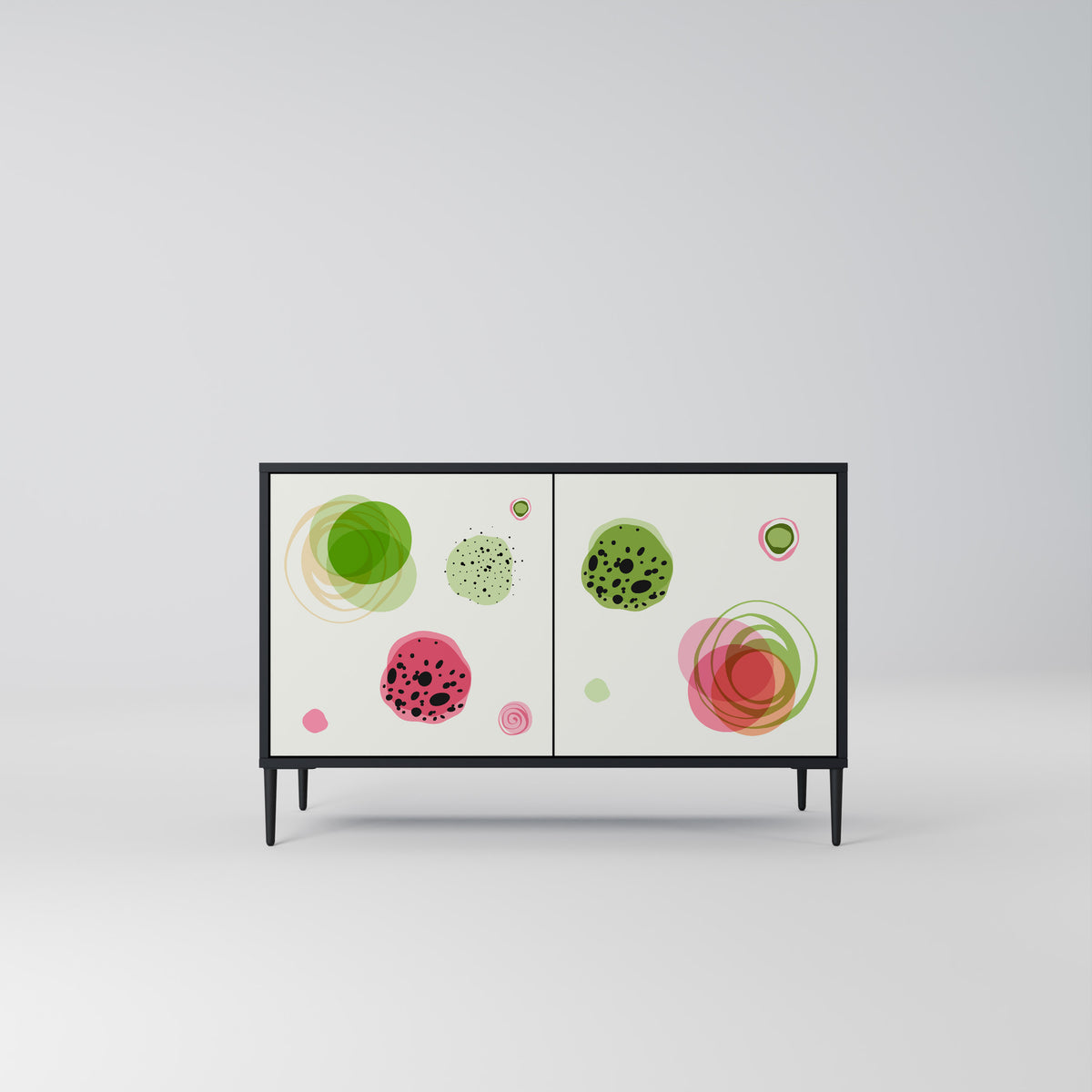 COLORFUL COSMOS Skänk med två dörrar
