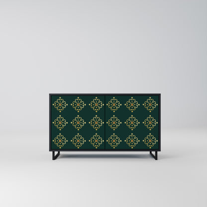 ROYAL MEDALLION 2-dörrars skänk i svart finish