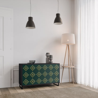 ROYAL MEDALLION 2-dörrars skänk i svart finish